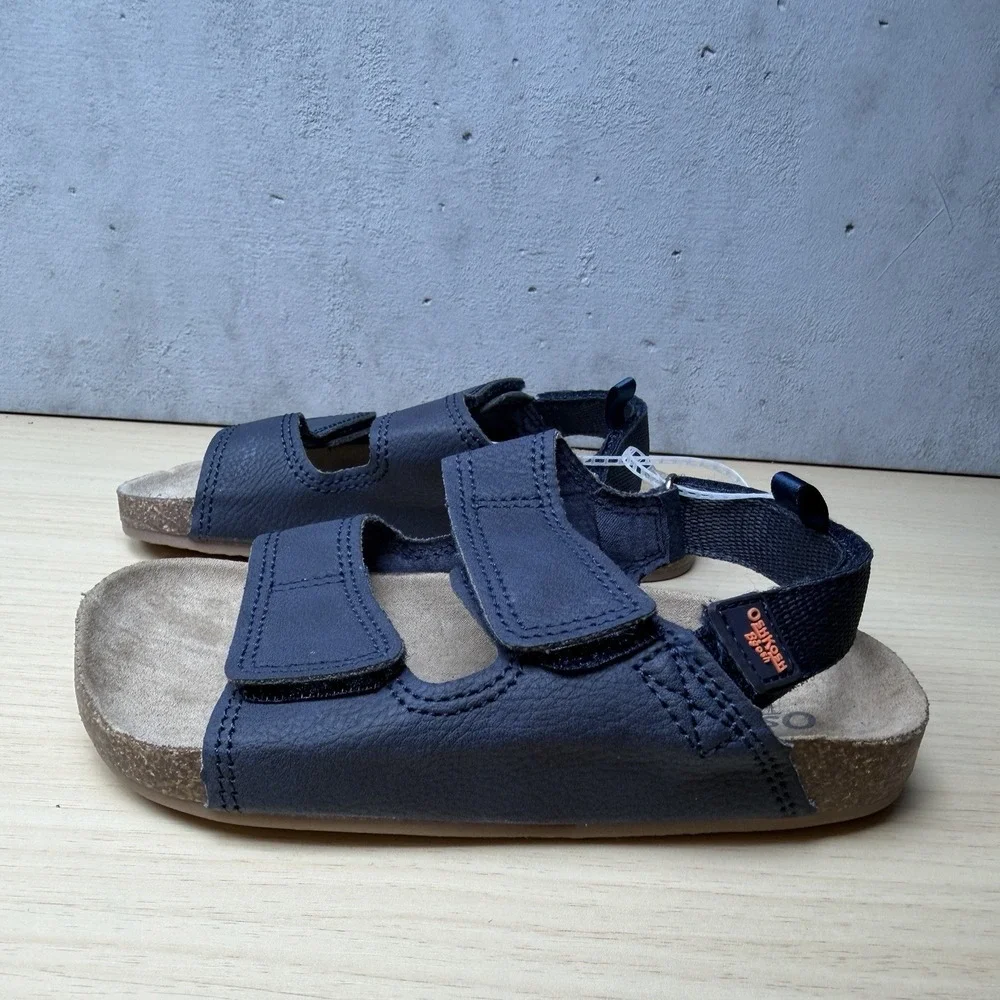 oshkosh b'gosh Navy Blue Sandles Ezequeil OS25M04B Size 10 Toddler New No Box‎